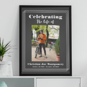 Das Leben der Gray Foto Beerdigung feiern Poster