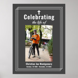 Das Leben der Gray Foto Beerdigung feiern Poster