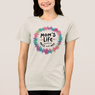 Das Leben der Mama wird von Hugs und Hoffnung ange Tri-Blend Shirt