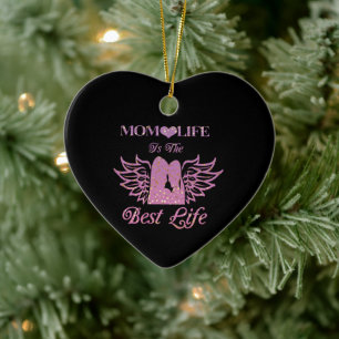Das Leben der Mutter ist das beste Keramik Ornament