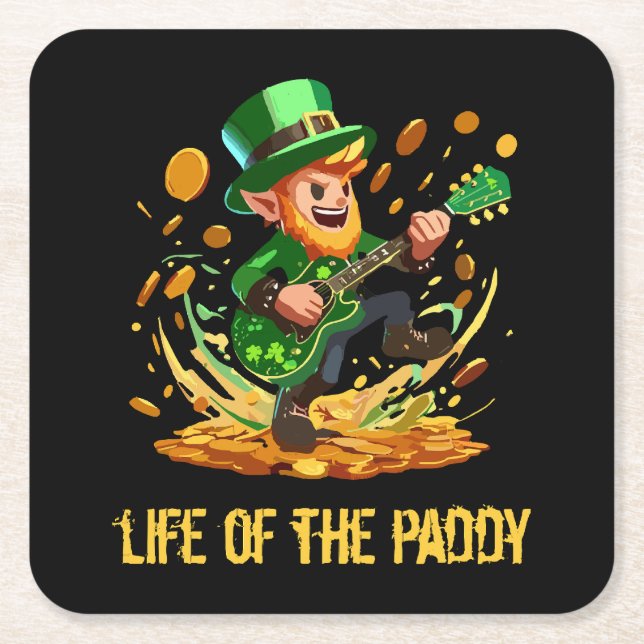 Das Leben der Paddy, St. Patrick's Day Rechteckiger Pappuntersetzer (Vorderseite)