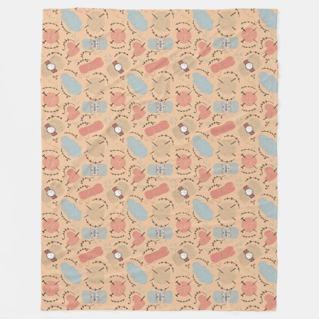 Das Leben der Strick Fleecedecke (Vorderseite)