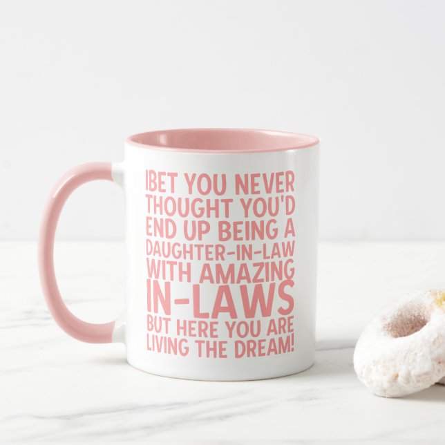 Das Leben der Traumtochter im Schwiegereltern Tasse (Mit Donut)
