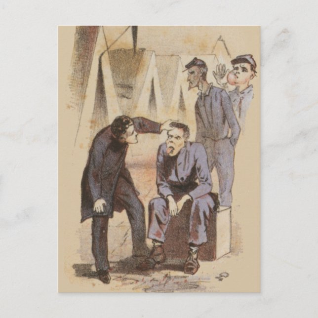 Das Leben des Chirurgen im Zivilen Krieg Postkarte (Vorderseite)