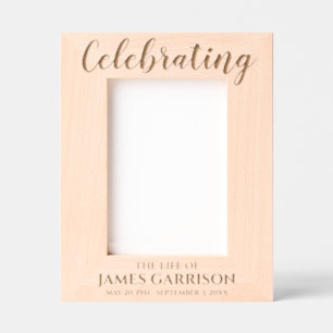 Das Leben des Fotos zur Wahrung des Gedenkens Geätzte Rahmen