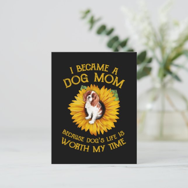 Das Leben des Hundes mit Cocker Sunflower ist mein Postkarte (Stehend Vorderseite)