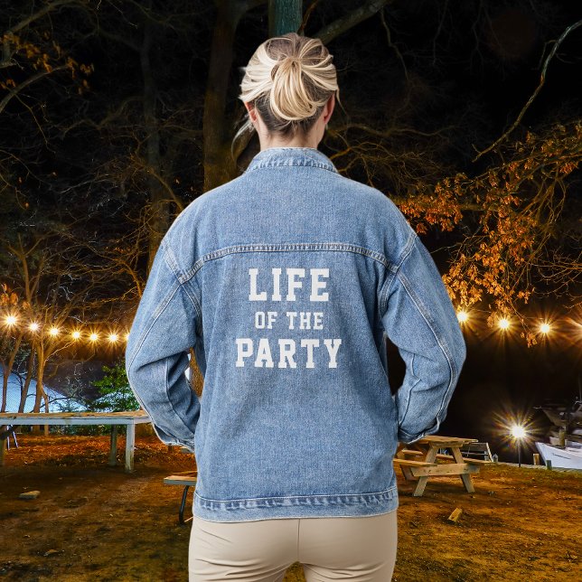 Das Leben des Party Brautparty Jeansjacke (Von Creator hochgeladen)