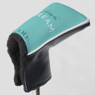 Das Leben des Traummonogramms Türkis Golf Headcover