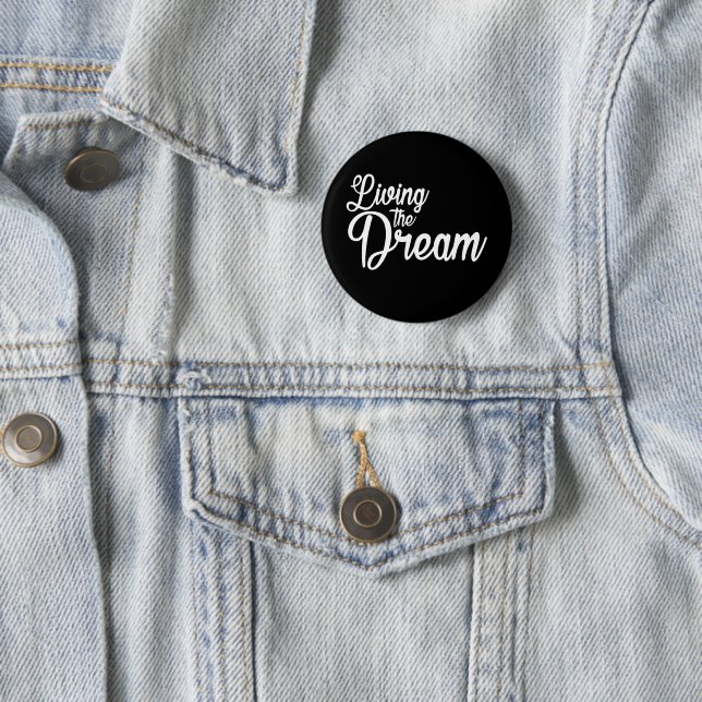 Das Leben des Traums Inspiration Motivierend Button (Beispiel)