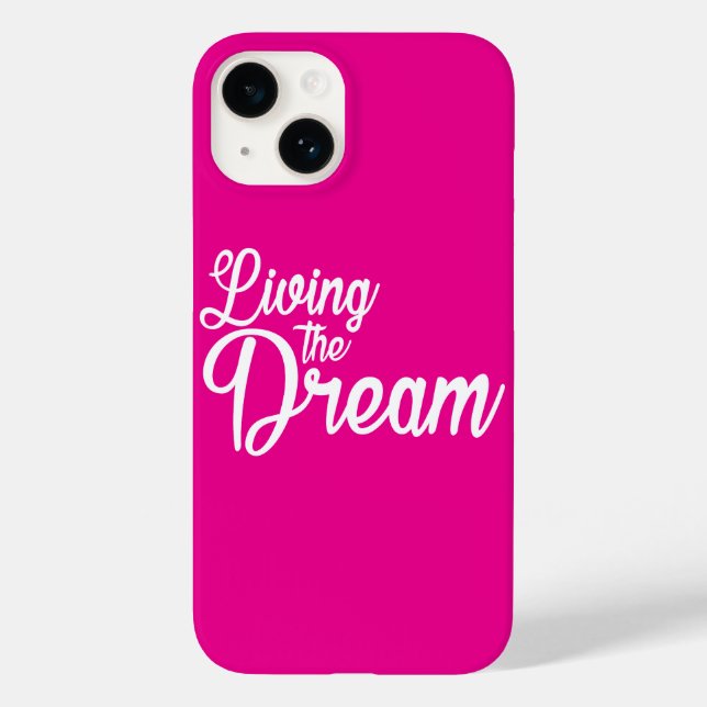 Das Leben des Traums Inspiration Motivierend Case-Mate iPhone Hülle (Rückseite)