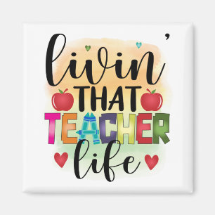 Das Leben dieses Lehrers - Geschenk für Lehrer Magnet