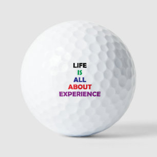 Das Leben dreht sich alles um Motivierend Zitat Golfball