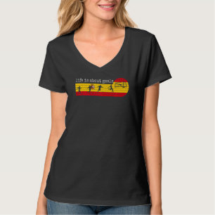 Das Leben dreht sich um Ziele Spanien Fußball Span T-Shirt