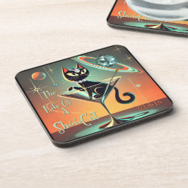 Das Leben einer Showgirl-Katze Getränkeuntersetzer