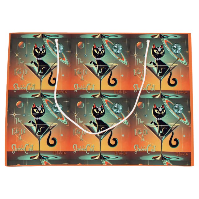 Das Leben einer Showgirl-Katze Große Geschenktüte (Vorderseite)