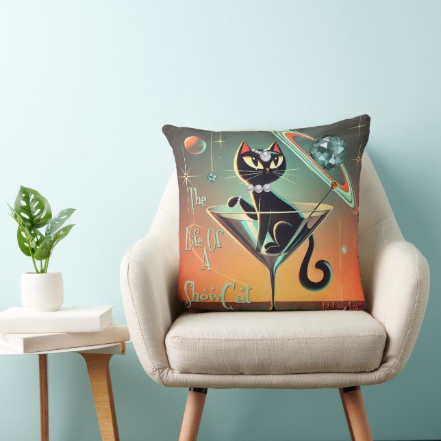 Das Leben einer Showgirl-Katze Kissen (Stuhl )