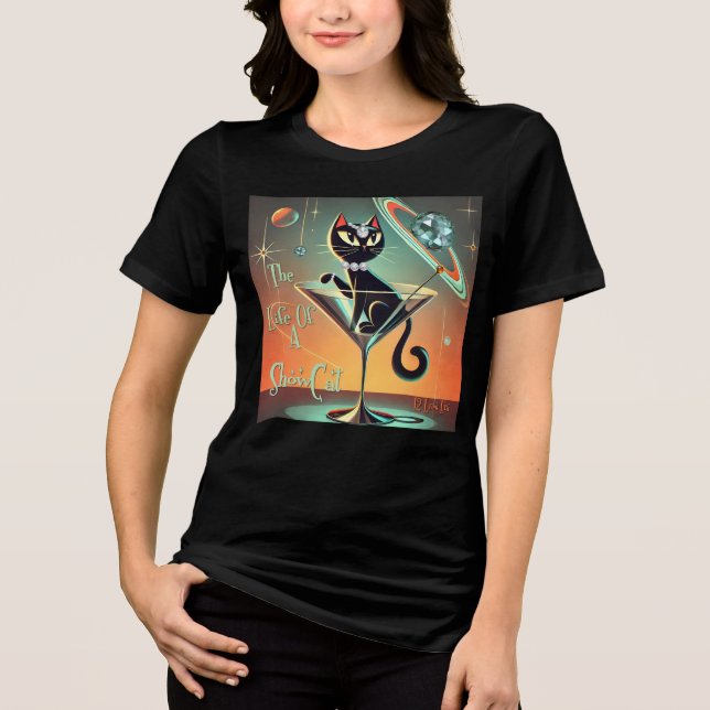 Das Leben einer Showgirl-Katze Tri-Blend Shirt (Vorderseite)