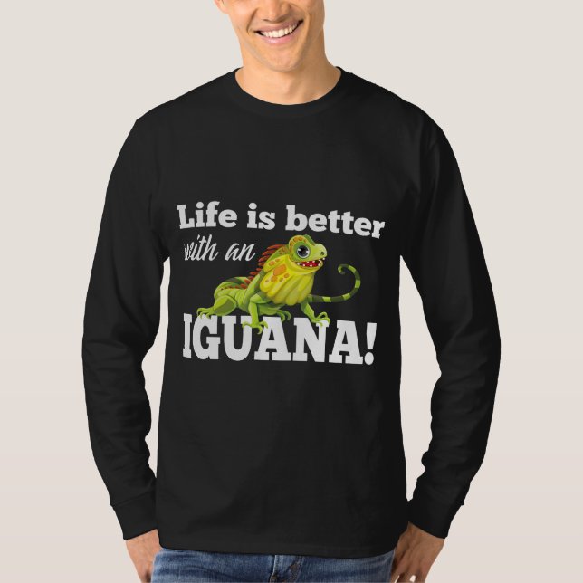 Das Leben eines bärtigen Drachen ist besser mit ei T-Shirt (Vorderseite)