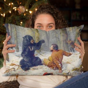 Das Leben eines Jägers Ein Kampf Fix Arthur Tait 1 Dekokissen