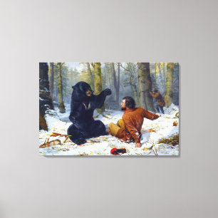 Das Leben eines Jägers Ein Kampf Fix Arthur Tait 1 Leinwanddruck