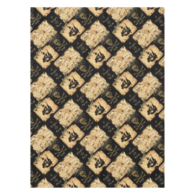 Das Leben eines Piraten für mich karibische Tischdecke (Vorderseite)