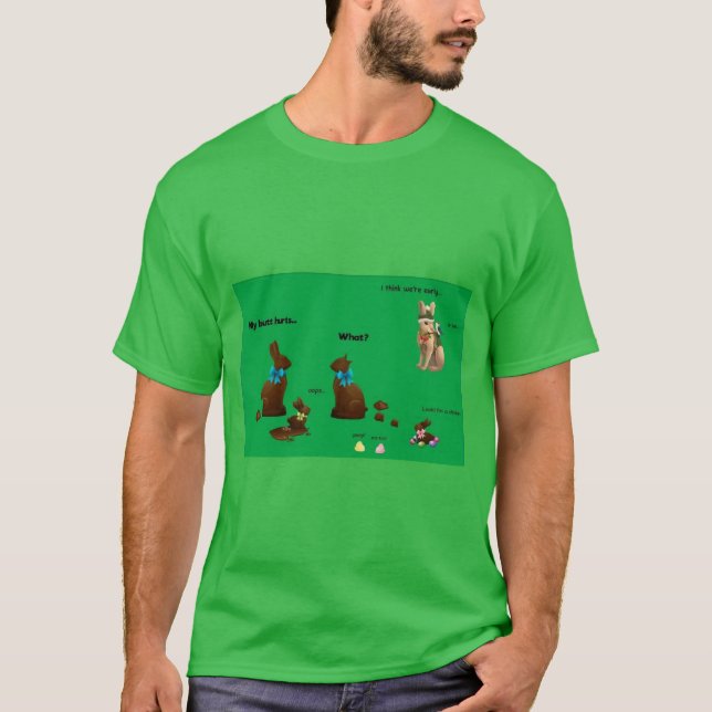 Das Leben eines Schokoladenhasen T-Shirt (Vorderseite)