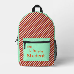 Das Leben eines Schülers Bedruckter Rucksack