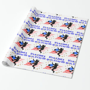 DAS LEBEN EINES US SOCCER PLAYER DESIGN GESCHENKPAPIER