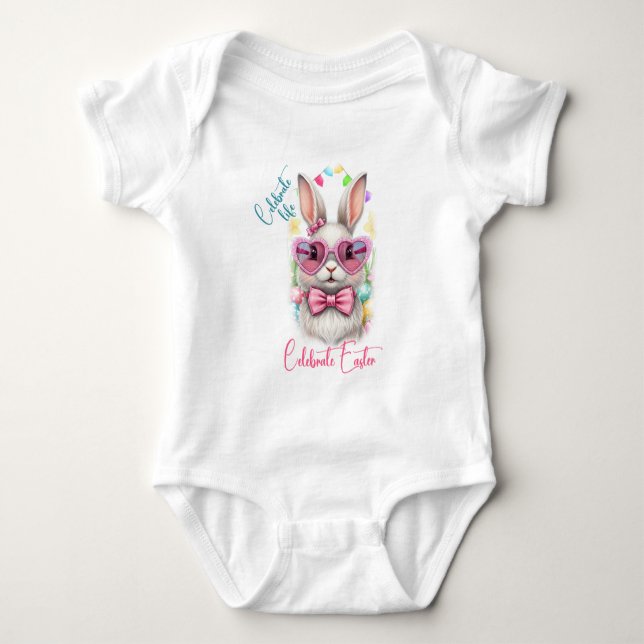 Das Leben feiern Ostern feiern Baby Strampler (Vorderseite)