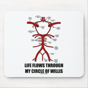 Das Leben fließt meinen Kreis von Willis durch Mousepad