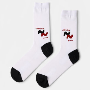 Das Leben fühlt sich wegen des Leidens vom Paradie Socken