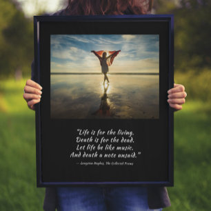 Das Leben für die Living Langston Hughes Poster