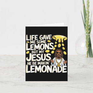 Das Leben gab einige Zitronen Jesus Glaube Design Karte