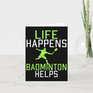 Das Leben geschieht Dminton hilft Funny Dminton Karte