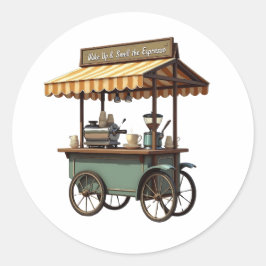 Das Leben geschieht, Kaffee hilft Runder Aufkleber