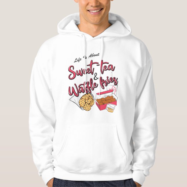 Das Leben handelt von süßem Tee und Waffel-Pommes  (Vorderseite)