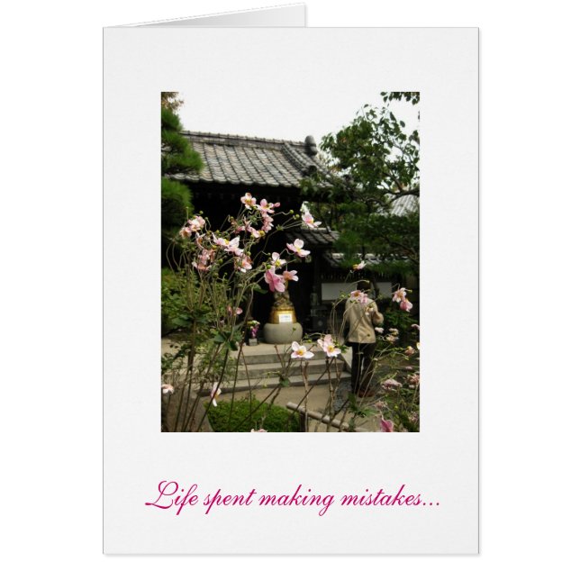 Das Leben hat damit verbracht, Fehler zu machen.. (Vorne)