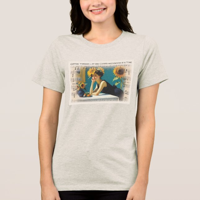 Das Leben hinter sich lassen - lustig Tri-Blend Shirt (Vorderseite)