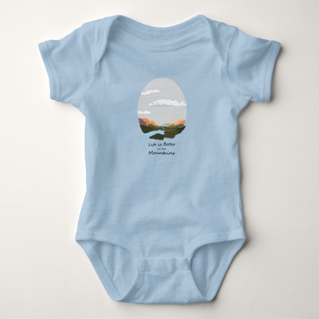 Das Leben im Berg ist besser Baby Strampler (Vorderseite)
