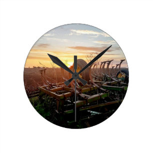 Das Leben im Herzen Runde Wanduhr