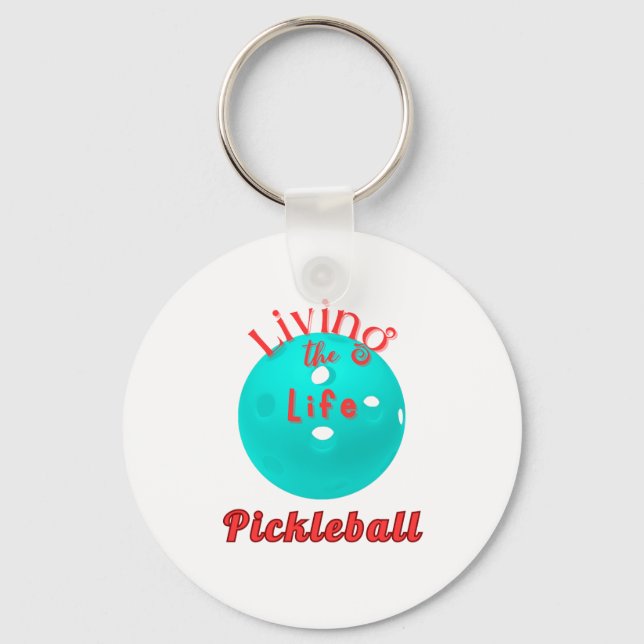 Das Leben im Pickleball Schlüsselanhänger (Vorderseite)