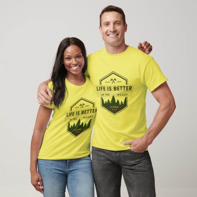 Das Leben im Wald ist besser T-Shirt (Unisex)