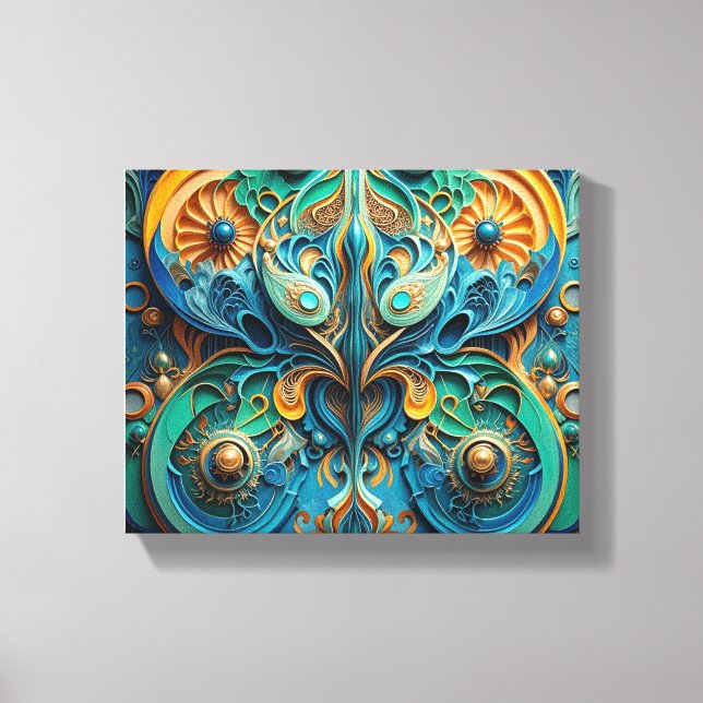 Das Leben imitiert Kunst Leinwanddruck (Vorderseite)