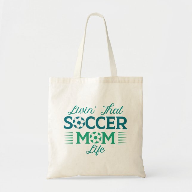 Das Leben in der Fußball-Mama Tragetasche (Vorne)