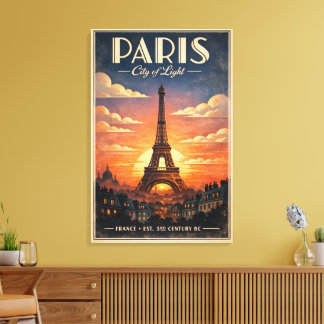 Das Leben in Paris Leinwanddruck