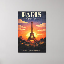 Das Leben in Paris Leinwanddruck