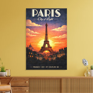 Das Leben in Paris Leinwanddruck