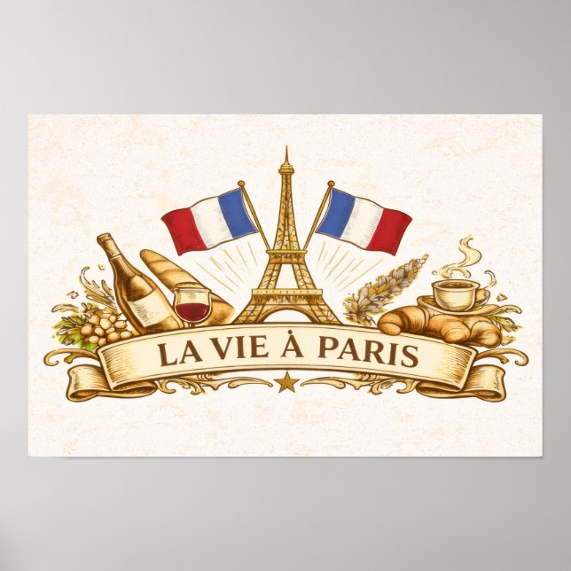 Das Leben in Paris Poster (Vorne)