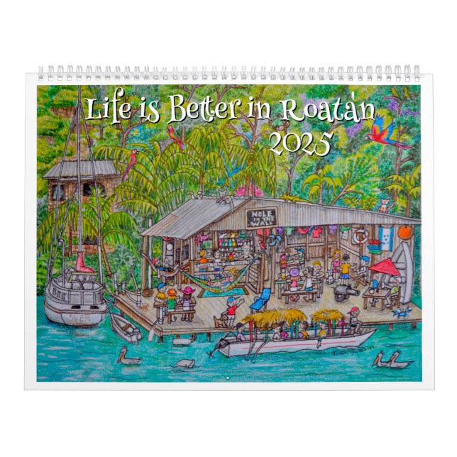 Das Leben in Roatan ist besser Kalender (Titelbild)