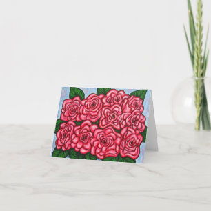 Das Leben in Rose Note Card Karte